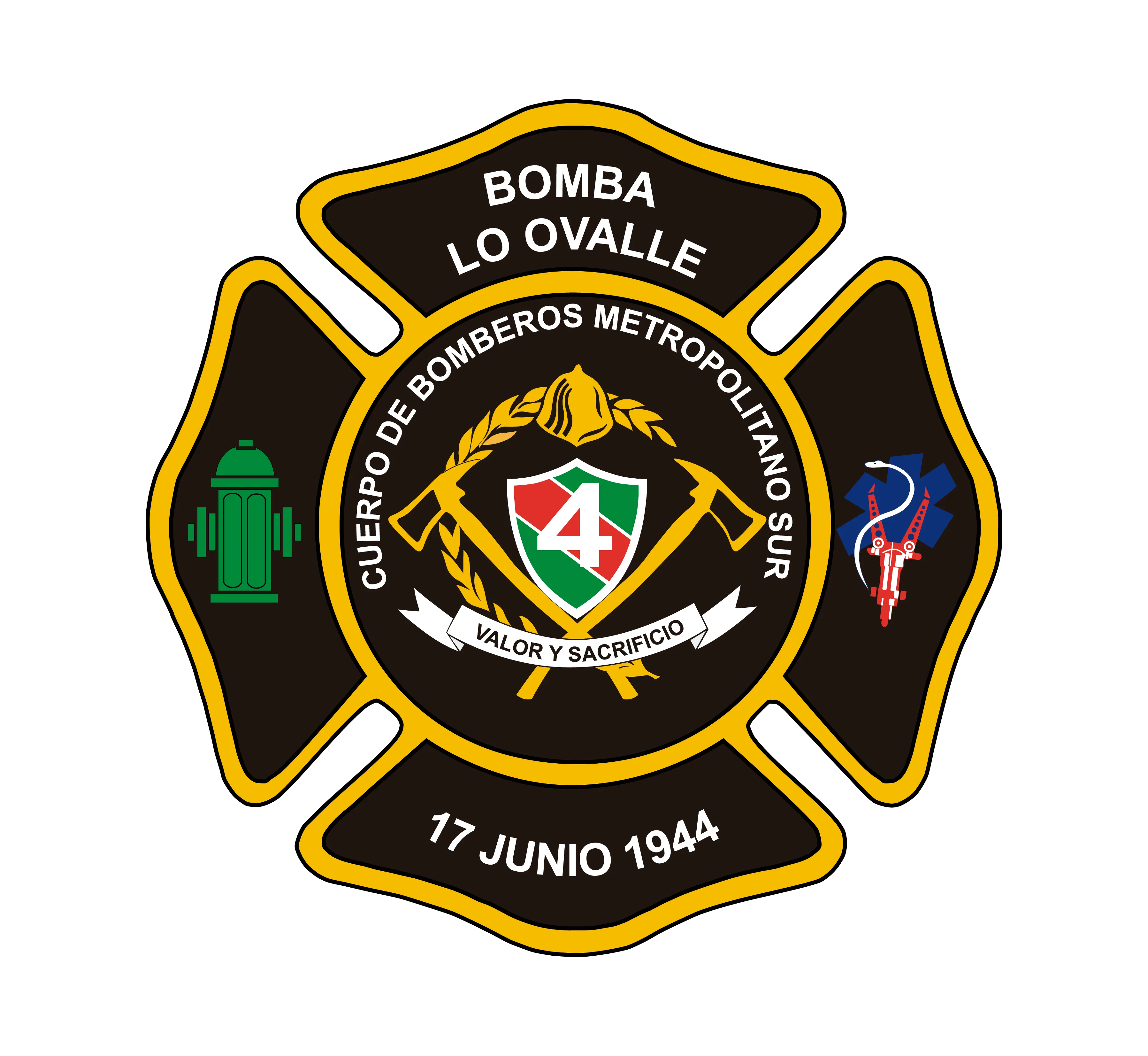 Logo 4ª Compañía del Cuerpo de Bomberos Metropolitano Sur